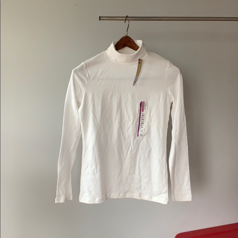 A8. Cherokee White Turtleneck “Ultimate Tee”